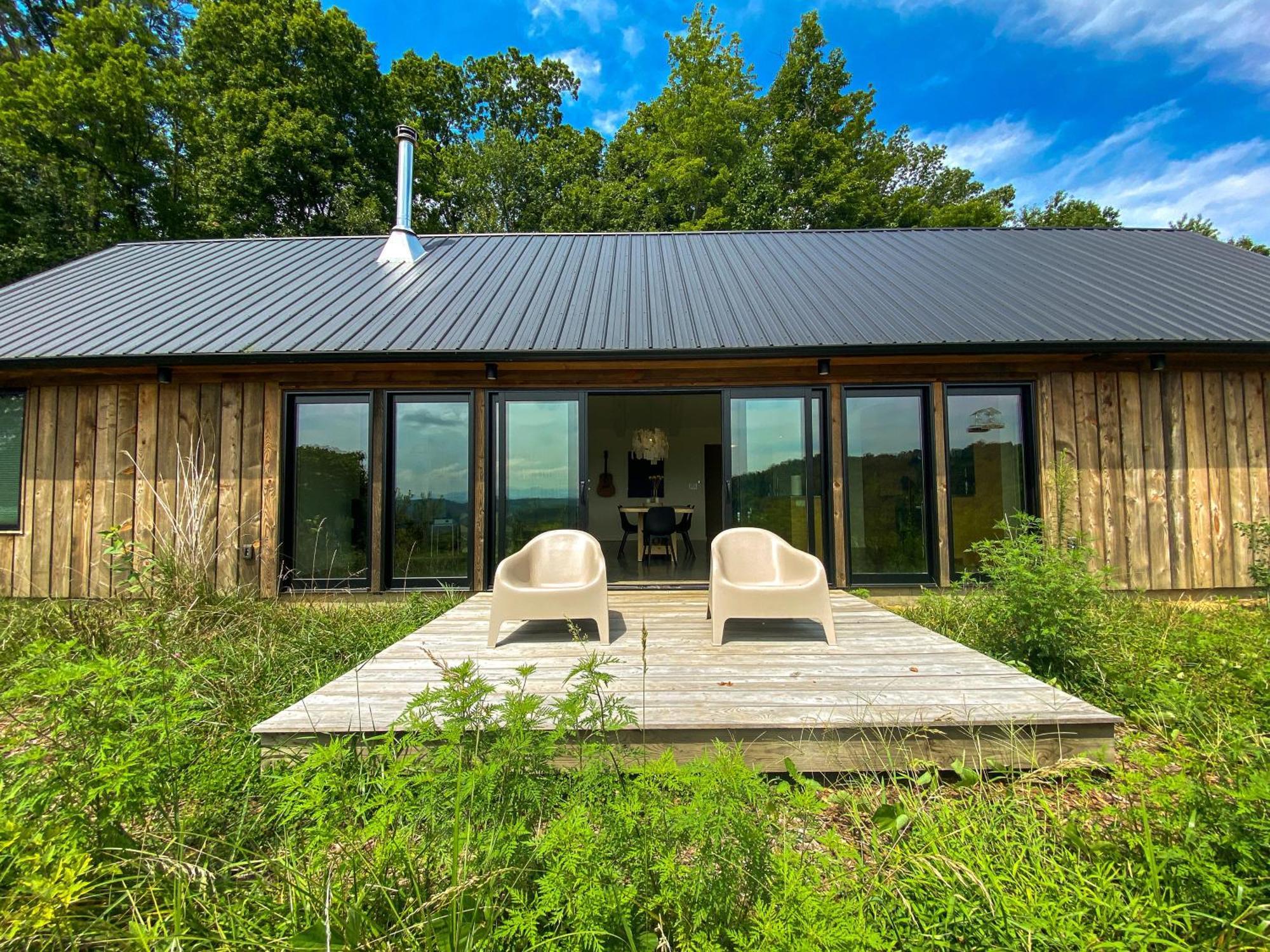 Villa Morgan Branch Cabin In Marshall Exterior foto